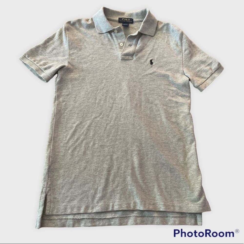 ⚡️ Ralph Lauren Gray Polo Shirt ~ Size M (10-12) ⚡️